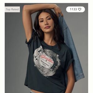 NWT Anthropologie Blondie Heart of Glass Graphic Tee, S